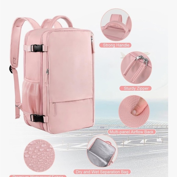 Handbags - Large Travel Backpack for Women, 40L Carry On Backpack